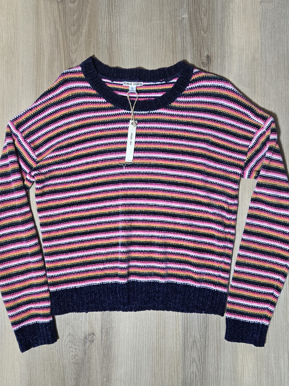 Moral Fiber Striped Crewneck Sweater